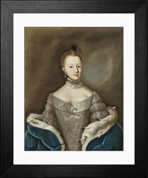 Framed Print : Princess Anna Amalia of Brunswick-Wolfenbüttel (1739-1807), Duchess Framed Print : Princess Anna Amalia of Brunswick-Wolfenbüttel (1739-1807), Duchess