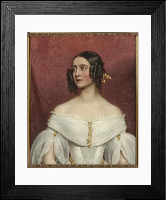 Framed Print : Princess Adelgunde of Bavaria (1823-1914) as Bride, 1842 Framed Print : Princess Adelgunde of Bavaria (1823-1914) as Bride, 1842