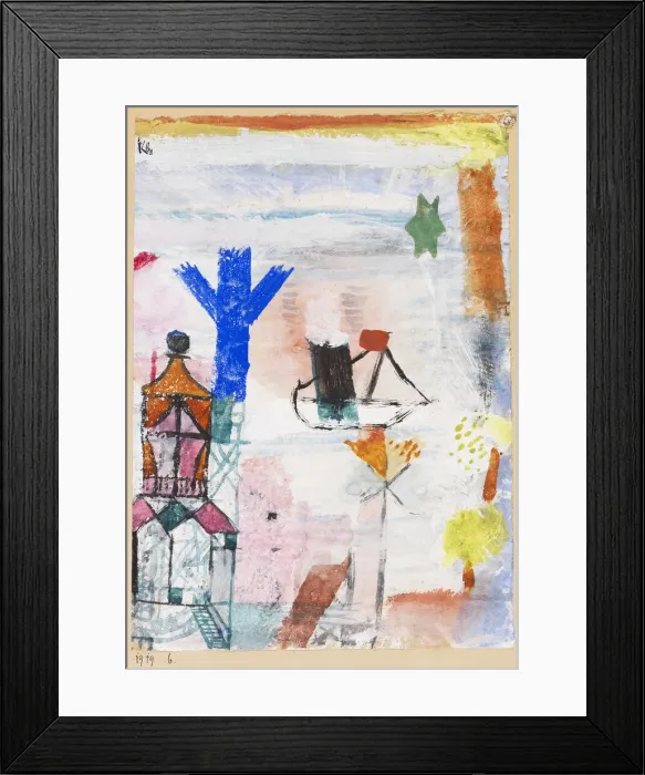 Framed Print : Small Steamer, 1919. Creator: Klee, Paul (1879-1940) Framed Print : Small Steamer, 1919. Creator: Klee, Paul (1879-1940)