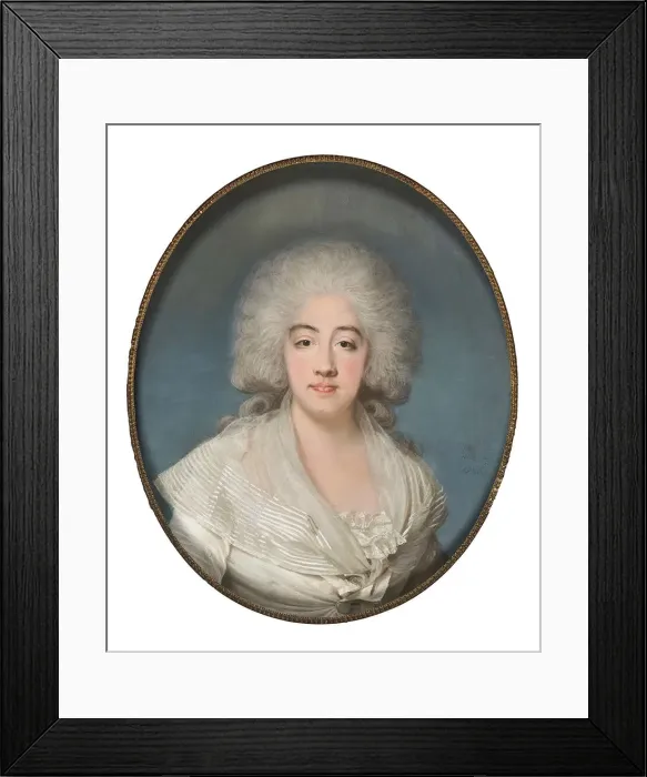 Framed Print : Princess Marie Josephine of Savoy (1753-1810), Countess of Provence, 1785 Framed Print : Princess Marie Josephine of Savoy (1753-1810), Countess of Provence, 1785