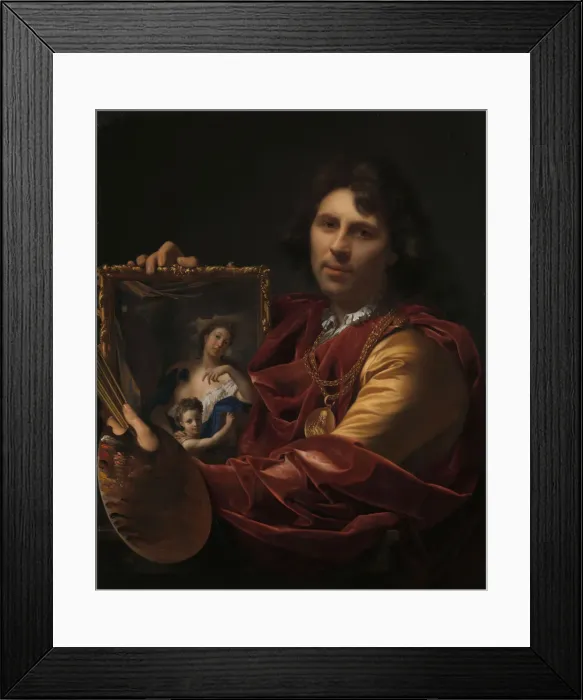 Framed Print : Self-Portrait with the Portrait of his Wife, Margaretha van Rees Framed Print : Self-Portrait with the Portrait of his Wife, Margaretha van Rees