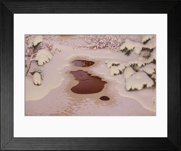 Framed Print : Spring in Winter. Creator: Fjaestad, Gustaf (1868-1948) Framed Print : Spring in Winter. Creator: Fjaestad, Gustaf (1868-1948)