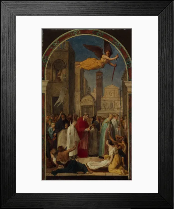 Framed Print : Procession of Saint Charles Borromeo during the plague of Milan, 1861 Framed Print : Procession of Saint Charles Borromeo during the plague of Milan, 1861