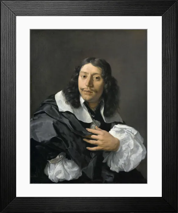 Framed Print : Self-Portrait, 1662. Creator: Dujardin, Karel (1622-1678) Framed Print : Self-Portrait, 1662. Creator: Dujardin, Karel (1622-1678)
