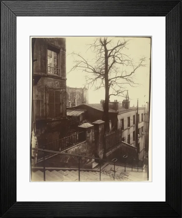 Framed Print : Staircase, Montmartre, 1921. Creator: Atget, Eugene (1857-1927) Framed Print : Staircase, Montmartre, 1921. Creator: Atget, Eugene (1857-1927)