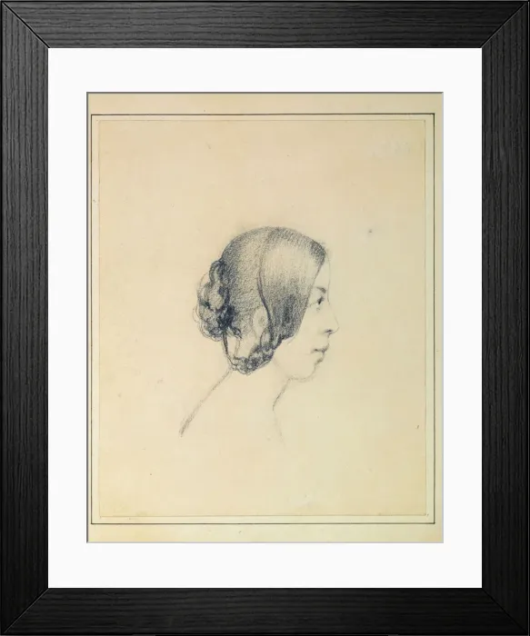 Framed Print : Self-Portrait. Creator: Viardot-Garcia, Pauline (1821-1910) Framed Print : Self-Portrait. Creator: Viardot-Garcia, Pauline (1821-1910)