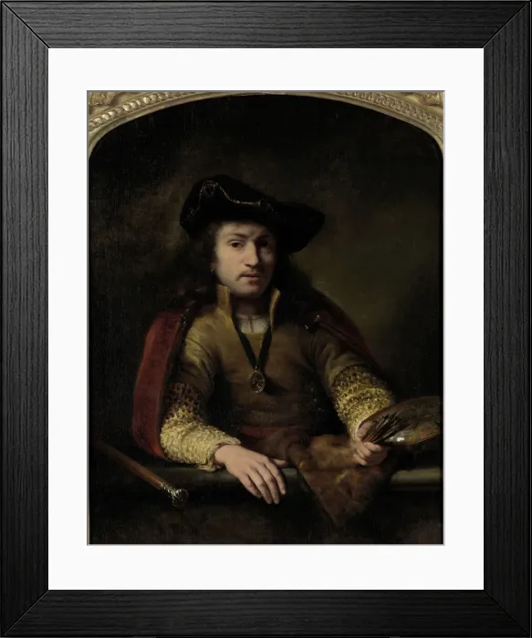 Framed Print : Self-Portrait, 1653. Creator: Bol, Ferdinand (1616-1680) Framed Print : Self-Portrait, 1653. Creator: Bol, Ferdinand (1616-1680)