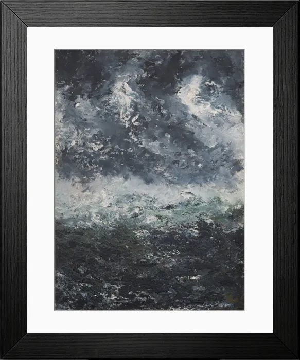 Framed Print : Storm landscape, 1894. Creator: Strindberg, August (1849-1912) Framed Print : Storm landscape, 1894. Creator: Strindberg, August (1849-1912)