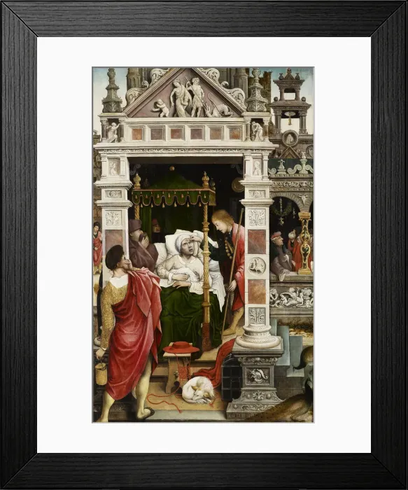 Framed Print : Scene from the life of Saint Roch, 1517. Creator: Orley, Everaert (Everard), van (c