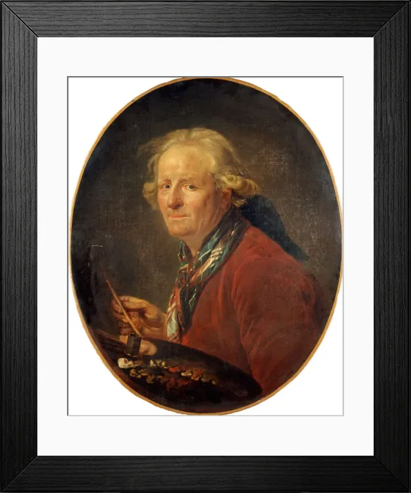 Framed Print : Self-Portrait. Creator: Lepicie, Nicolas Bernard (1735-1784) Framed Print : Self-Portrait. Creator: Lepicie, Nicolas Bernard (1735-1784)