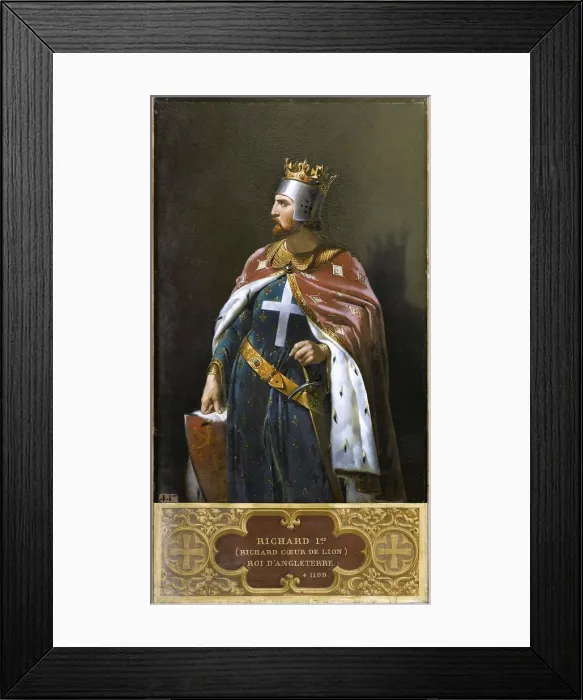 Framed Print : Richard I the Lionheart, 1841. Creator: Blondel, Merry-Joseph (1781-1853) Framed Print : Richard I the Lionheart, 1841. Creator: Blondel, Merry-Joseph (1781-1853)