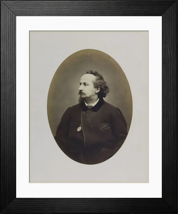 Framed Print : Self-Portrait, 1864. Creator: Carjat, Etienne (1828-1906) Framed Print : Self-Portrait, 1864. Creator: Carjat, Etienne (1828-1906)