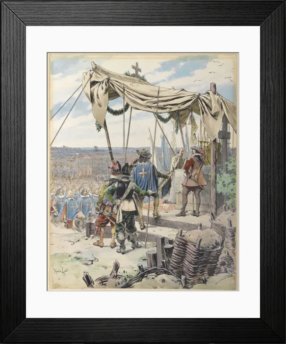 Framed Print : Richelieu Before the Battle, c. 1900. Creator: Leloir, Maurice (1853-1940) Framed Print : Richelieu Before the Battle, c. 1900. Creator: Leloir, Maurice (1853-1940)
