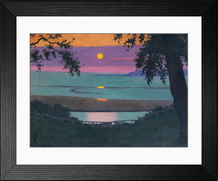 Framed Print : Sunset At Grace, Orange And Violet Sky, 1918. Creator: Vallotton Framed Print : Sunset At Grace, Orange And Violet Sky, 1918. Creator: Vallotton