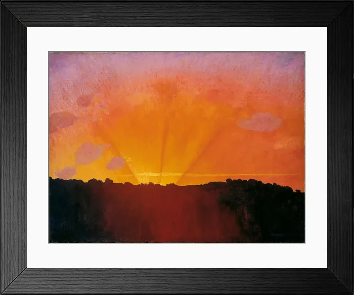 Framed Print : Sunset, Orange Sky, 1910. Creator: Vallotton, Felix Edouard (1865-1925) Framed Print : Sunset, Orange Sky, 1910. Creator: Vallotton, Felix Edouard (1865-1925)