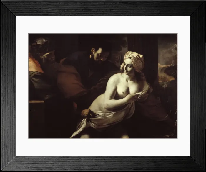 Framed Print : Susanna and the Elders, 1600s. Creator: Preti, Mattia (1613-1699) Framed Print : Susanna and the Elders, 1600s. Creator: Preti, Mattia (1613-1699)
