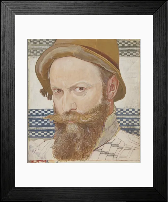 Framed Print : Self-Portrait, 1911. Creator: Bieler, Ernest (1863-1948)