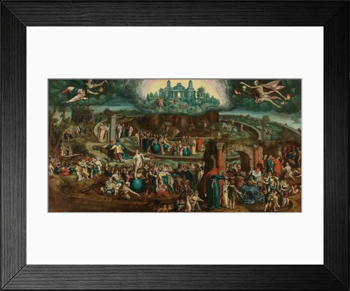 Framed Print : Tabula Cebetis (The Table of Cebes). Creator: Goltzius, Hendrick (1558-1617) Framed Print : Tabula Cebetis (The Table of Cebes). Creator: Goltzius, Hendrick (1558-1617)
