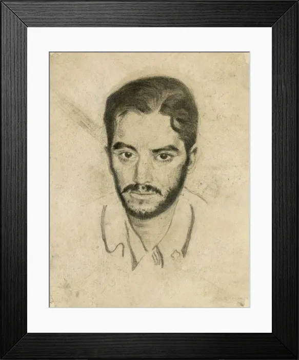 Framed Print : Self-Portrait, c. 1905. Creator: Genin, Robert (1884-1941) Framed Print : Self-Portrait, c. 1905. Creator: Genin, Robert (1884-1941)