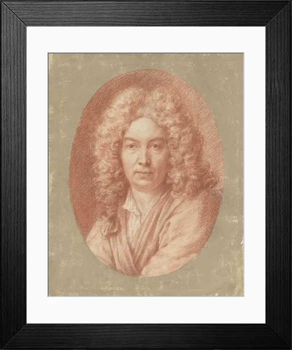 Framed Print : Self-Portrait. Creator: Picart, Bernard (1673-1733) Framed Print : Self-Portrait. Creator: Picart, Bernard (1673-1733)