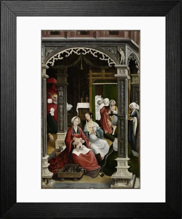 Framed Print : Scene from the life of Saint Roch, 1517. Creator: Orley, Everaert (Everard), van (c Framed Print : Scene from the life of Saint Roch, 1517. Creator: Orley, Everaert (Everard), van (c
