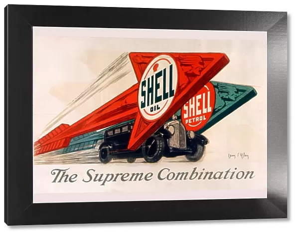 Shell oil & Shell petrol, 1925. Creator: D Ylen, Jean (1886-1938)