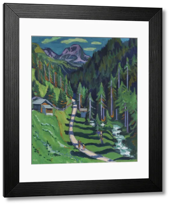Framed Print : Sertigweg, 1937. Creator: Kirchner, Ernst Ludwig (1880-1938) Framed Print : Sertigweg, 1937. Creator: Kirchner, Ernst Ludwig (1880-1938)