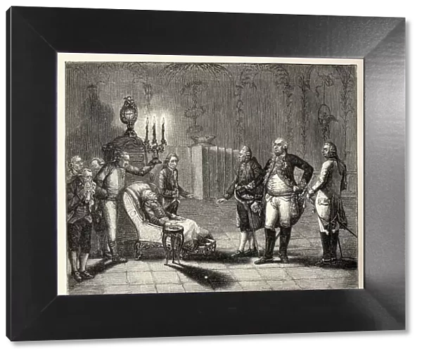 The death of Frederick II on August 17, 1786. Creator: Anonymous