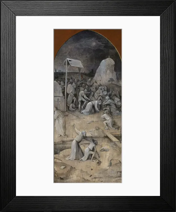 Framed Print : The Temptation of Saint Anthony. Triptych, reverse: The Capture of Christ, 1500-1501 Framed Print : The Temptation of Saint Anthony. Triptych, reverse: The Capture of Christ, 1500-1501