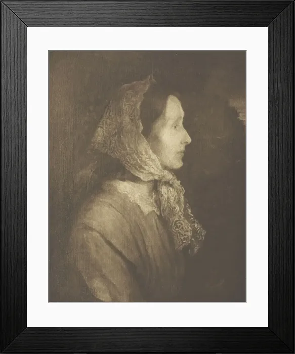 Framed Print : Lady Tennyson, c. 1893. Creator: Henry Herschel Hay Cameron Framed Print : Lady Tennyson, c. 1893. Creator: Henry Herschel Hay Cameron