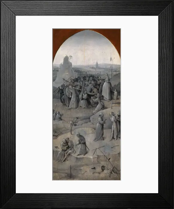 Framed Print : The Temptation of Saint Anthony. Triptych, reverse: Christ Carrying the Cross, 1500-1501 Framed Print : The Temptation of Saint Anthony. Triptych, reverse: Christ Carrying the Cross, 1500-1501
