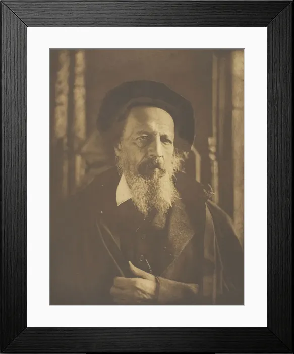 Framed Print : Alfred, Lord Tennyson, 1888, printed c. 1893. Creator: Henry Herschel Hay Cameron Framed Print : Alfred, Lord Tennyson, 1888, printed c. 1893. Creator: Henry Herschel Hay Cameron