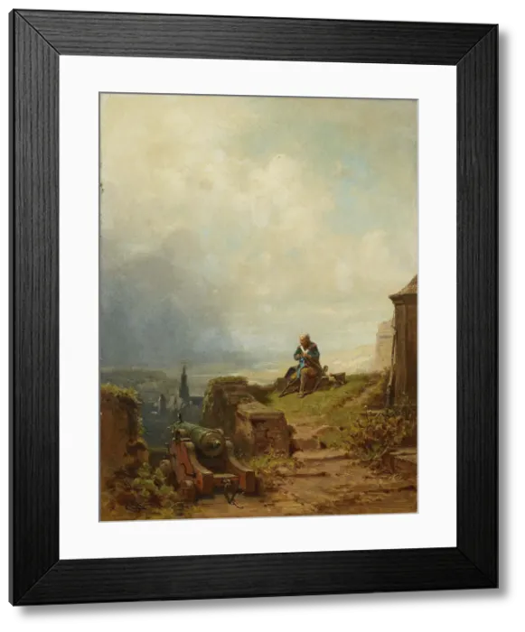 Framed Print : The Veteran, c. 1870. Creator: Spitzweg, Carl (1808-1885) Framed Print : The Veteran, c. 1870. Creator: Spitzweg, Carl (1808-1885)