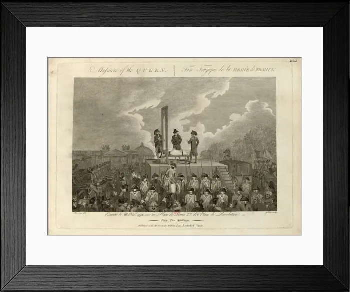 Framed Print : The Execution of Marie Antoinette on October 16, 1793, 1793-1794 Framed Print : The Execution of Marie Antoinette on October 16, 1793, 1793-1794