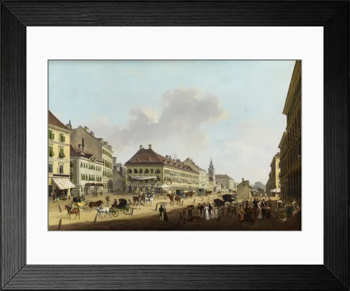 Framed Print : Theater in der Leopoldstadt, 1825. Creator: Scheyerer (Scheurer), Franz (1762-1839) Framed Print : Theater in der Leopoldstadt, 1825. Creator: Scheyerer (Scheurer), Franz (1762-1839)
