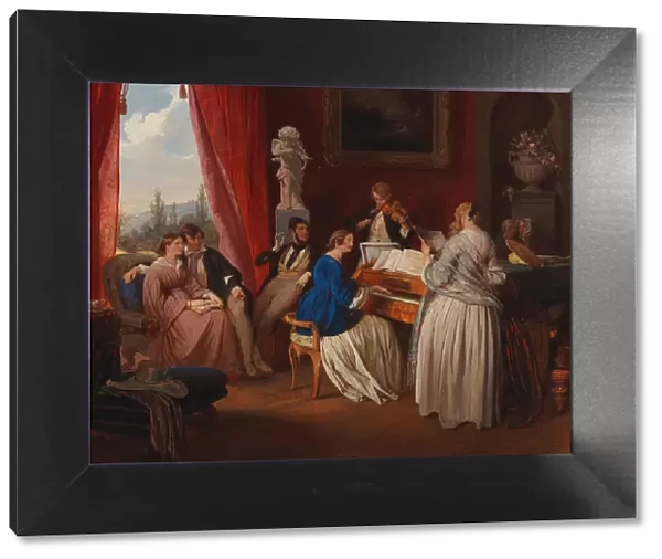 The Family Concert, 1841. Creator: Danhauser, Josef (1805-1845)
