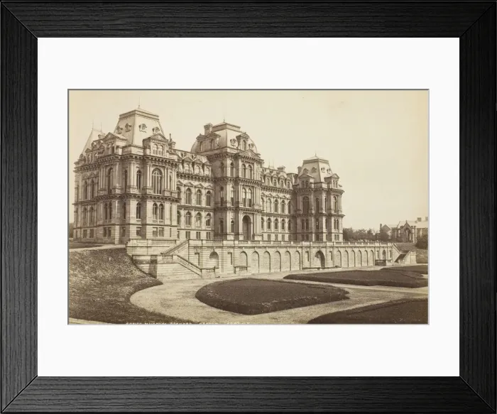 Framed Print : Bowes Museum, Barnard Castle, ca. 1880. Creator: James Valentine