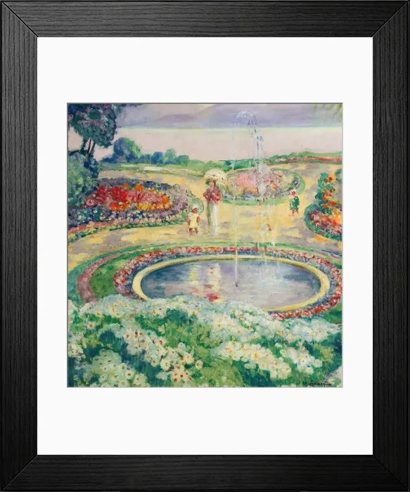 Framed Print : The Flower Garden. Creator: Lebasque, Henri (1865-1937) Framed Print : The Flower Garden. Creator: Lebasque, Henri (1865-1937)