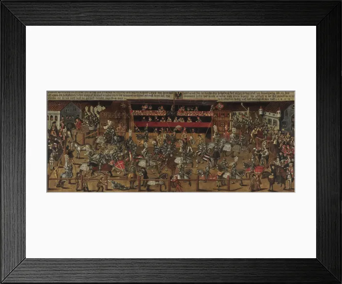 Framed Print : Tournament in Antwerp, 1498. Creator: Anonymous Framed Print : Tournament in Antwerp, 1498. Creator: Anonymous