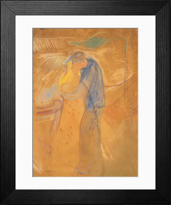 Framed Print : The Kiss, 1906-1907. Creator: Munch, Edvard (1863-1944) Framed Print : The Kiss, 1906-1907. Creator: Munch, Edvard (1863-1944)