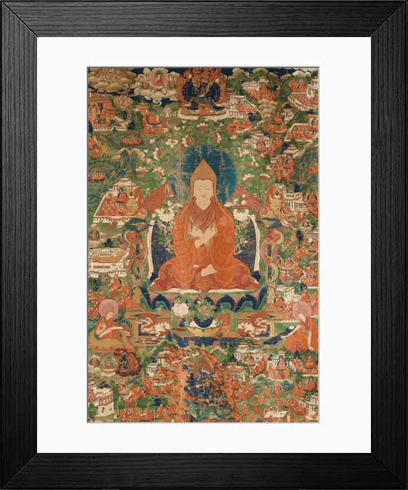 Framed Print : Tsongkhapa, End 18th - Early 19th cen. Creator: Tibetan culture Framed Print : Tsongkhapa, End 18th - Early 19th cen. Creator: Tibetan culture