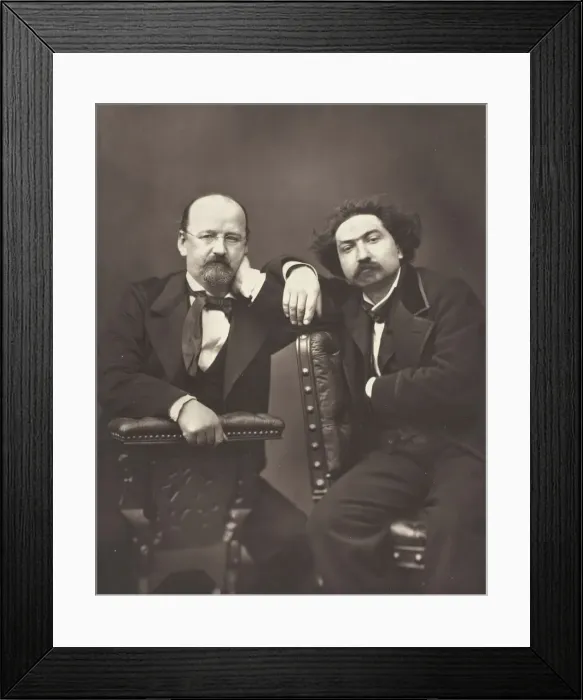 Framed Print : Emile Erckmann (French writer, 1822-1899) and Alexandre Chatrian (French writer Framed Print : Emile Erckmann (French writer, 1822-1899) and Alexandre Chatrian (French writer