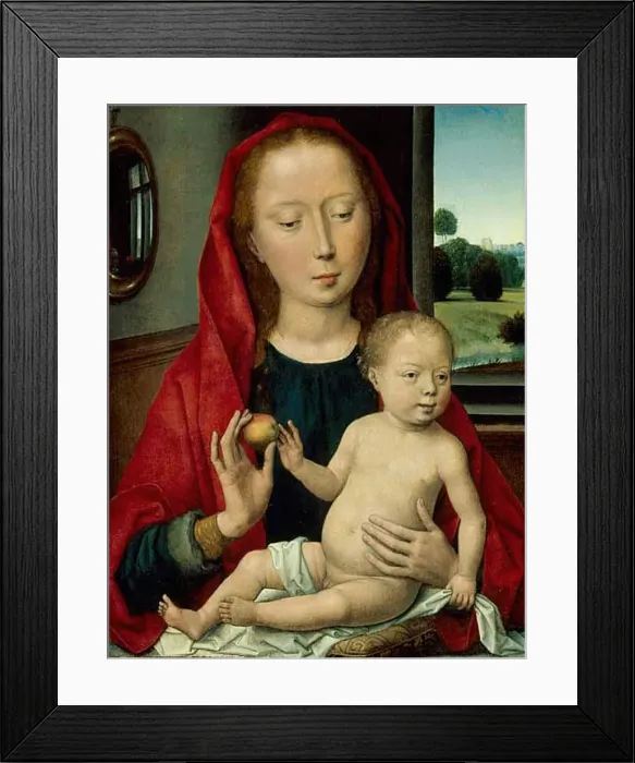 Framed Print : Virgin and Child, 1485 / 90. Creator: Hans Memling Framed Print : Virgin and Child, 1485 / 90. Creator: Hans Memling