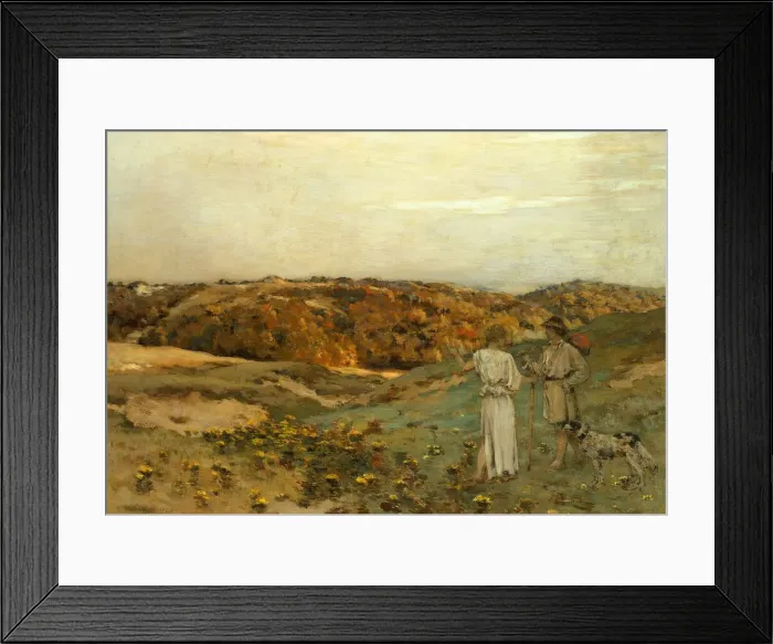 Framed Print : Tobias and the Angel, 1878. Creator: Jean-Charles Cazin Framed Print : Tobias and the Angel, 1878. Creator: Jean-Charles Cazin