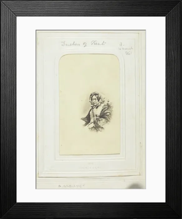 Framed Print : Duchess of Kent, ca, 1860. Creator: Antoine Francois Jean Claudet Framed Print : Duchess of Kent, ca, 1860. Creator: Antoine Francois Jean Claudet