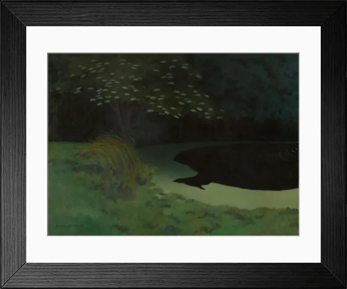 Framed Print : The Pond (Honfleur), 1909. Creator: Vallotton, Felix Edouard (1865-1925) Framed Print : The Pond (Honfleur), 1909. Creator: Vallotton, Felix Edouard (1865-1925)