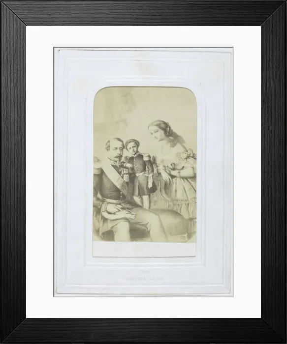 Framed Print : Untitled [Napoleon III and family], 1860-69. Creator: Unknown