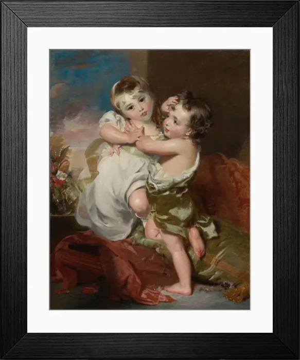 Framed Print : The proffered kiss. Creator: Lawrence, Sir Thomas (1769-1830) Framed Print : The proffered kiss. Creator: Lawrence, Sir Thomas (1769-1830)
