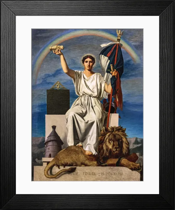 Framed Print : The Republic, 1848. Creator: Cambon, Armand (1819-1885) Framed Print : The Republic, 1848. Creator: Cambon, Armand (1819-1885)