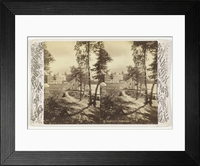 Framed Print : St. Regis Lake, Paul Smth's, late 19th century. Creator: Baldwin Photo Framed Print : St. Regis Lake, Paul Smth's, late 19th century. Creator: Baldwin Photo